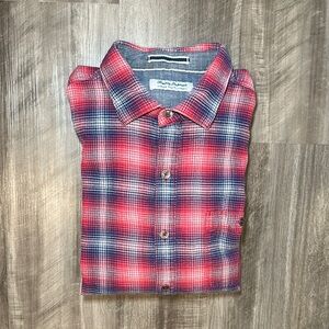 Tommy Bahama Canyon Beach Flannel Plaid Long Sleeve Button Down - Large